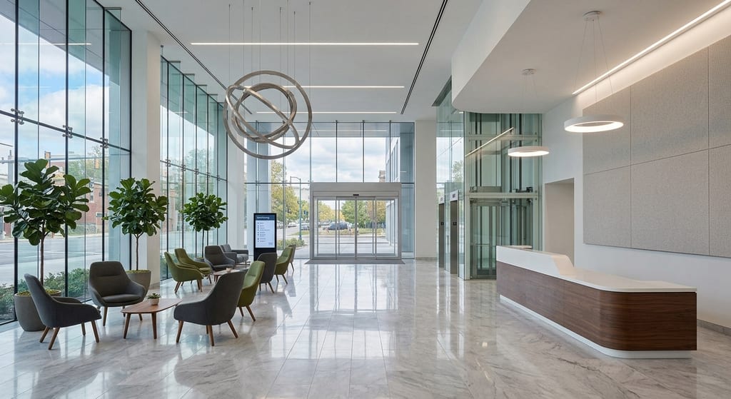 Completed commercial office interior build-out