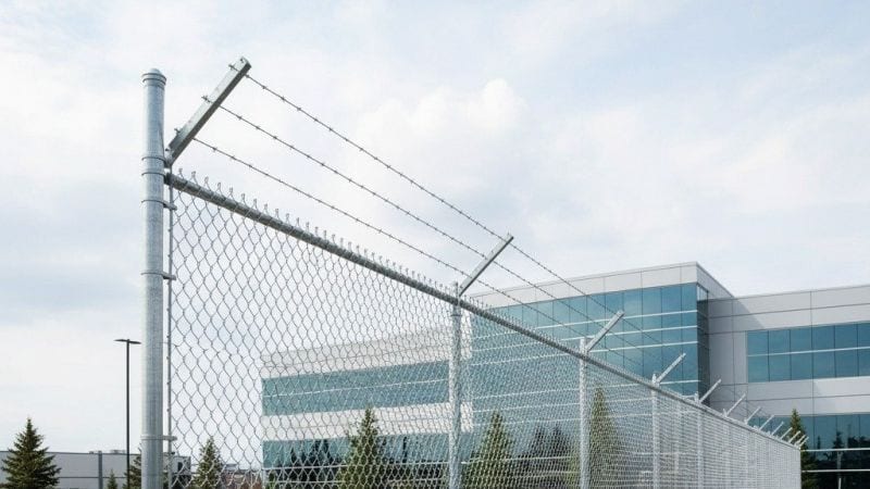 Commercial fencing & site work by DAVIE Services